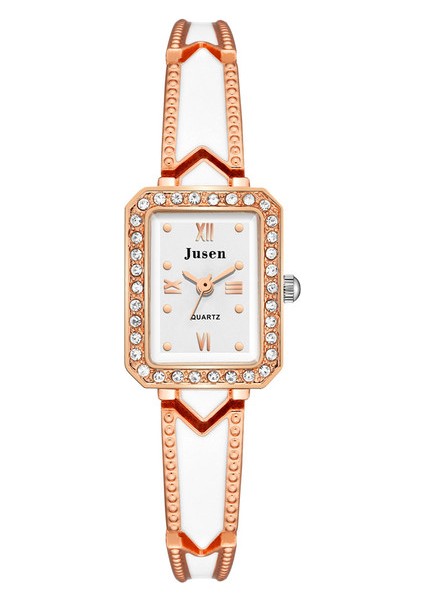 Stil 1 Reloj Mujer Kadınlar Lüks Taklidi Bilezik Izle Bayanlar Moda Rahat Dikdörtgen Kuvars Kol Saati Relogio Feminino Montre Sıcak (Yurt Dışından)