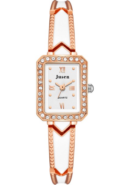 Stil 1 Reloj Mujer Kadınlar Lüks Taklidi Bilezik Izle Bayanlar Moda Rahat Dikdörtgen Kuvars Kol Saati Relogio Feminino Montre Sıcak (Yurt Dışından) fırsatları