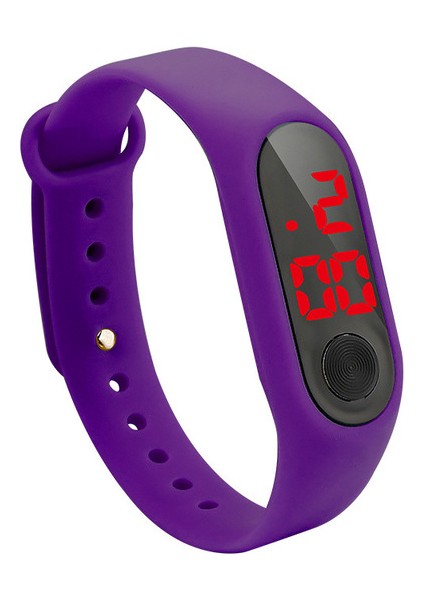 Mor Kırmızı LED Kadın Izle El Yüzük Izle Spor Moda Elektronik Saat Reloj Deportivo Para Mujer Dropshipping 2020 Erkek Saatler (Yurt Dışından)