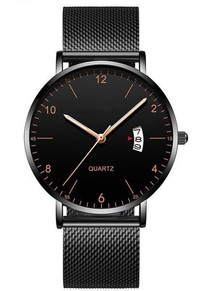 G Erkekler Saatler Iş Kuvars Kol Saati Minimalist Erkek Ultra-Ince Paslanmaz Çelik Hasır Kemer Takvimli Saat Relogio Masculino (Yurt Dışından) modelleri