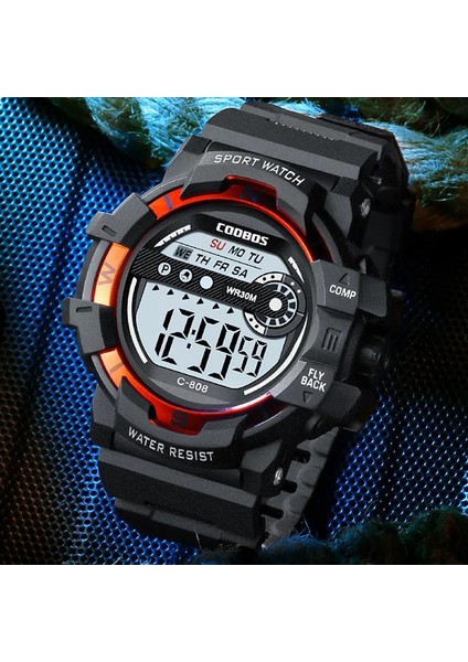 Altın 2 Coobos Moda Erkek Askeri Izle Şık LED Işık Adam Için Dijital Saatler Elektronik Kol Saatleri Spor Saatler Reloj Hombre (Yurt Dışından) fiyatları