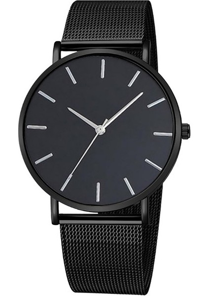 N Lüks Kadınlar Için Izle Casual Kuvars Kol Saatleri Bayanlar Paslanmaz Çelik Kadranlı Bilezik Izle Örgü Bant Dijital Saatler Reloj (Yurt Dışından)