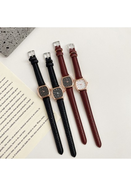 Ben 5 Adet Set Izle Kadınlar Için Lüks Deri Analog Bayanlar Kuvars Kol Saati Moda Bilezik Saat Seti Kadın Relogio Feminino (Yurt Dışından)