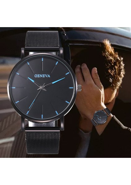 Örgü Mavi Gül 2022 Izle Erkekler Minimalist Ultra Ince Beyefendi Saatler Erkek Moda Paslanmaz Çelik Hasır Kemer Kuvars Saat Gündelik Iş Havalı (Yurt Dışından) indirimleri