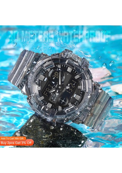 Siyah Altın Sanda Üst Marka 2023 Yeni Erkek Saatler Spor Askeri Kuvars Izle Erkekler Için Dijital Saat Su Geçirmez Saat Relogio Masculino 3100 (Yurt Dışından) fiyatları