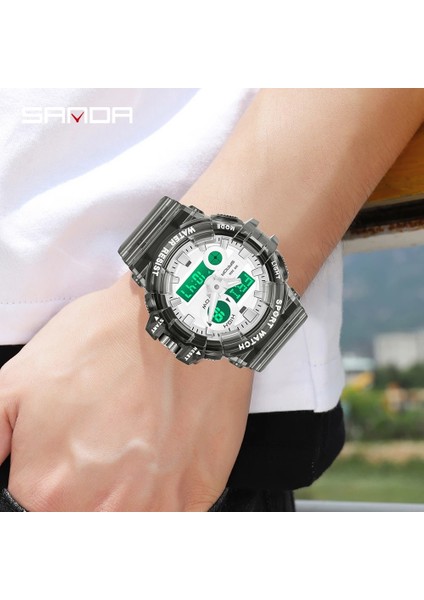 Siyah Altın Sanda Üst Marka 2023 Yeni Erkek Saatler Spor Askeri Kuvars Izle Erkekler Için Dijital Saat Su Geçirmez Saat Relogio Masculino 3100 (Yurt Dışından) fırsatları