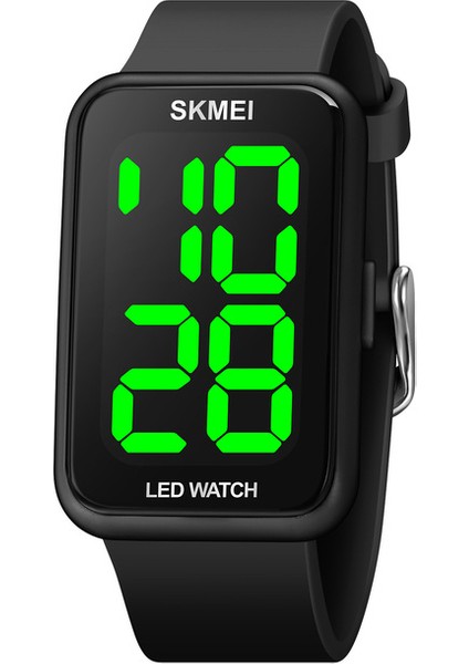 Siyah Skmeı Orijinal Elektronik Saat Adam Moda LED Ekran Dijital Saat Spor 50BAR Su Geçirmez Takvimli Saat Reloj Hombre (Yurt Dışından)