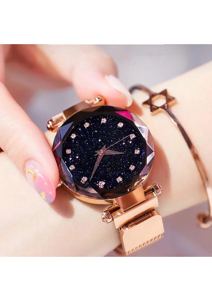 Mavi 2022 Kadın Saatler Çelik Bilezik Izle Kadın Kuvars Bayanlar Romantik Yıldızlı Gökyüzü Kadın Kol Saatleri Sıcak Hediyelik Saat Reloj Mujer (Yurt Dışından) modelleri