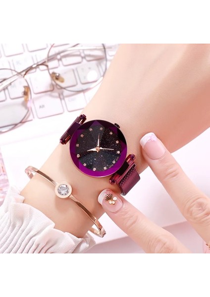 Mavi 2022 Kadın Saatler Çelik Bilezik Izle Kadın Kuvars Bayanlar Romantik Yıldızlı Gökyüzü Kadın Kol Saatleri Sıcak Hediyelik Saat Reloj Mujer (Yurt Dışından) fırsatları