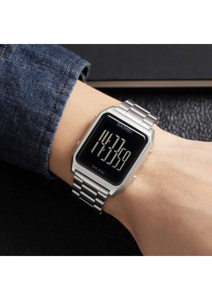 Renk 5 Skmeı Arka Işık Elektronik Spor Saatler Erkek Kronograf Çalar Saat 5bar Su Geçirmez Takvim Dijital Kol Saati Reloj Hombre (Yurt Dışından) fırsatları