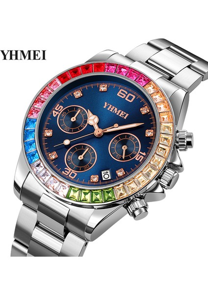 Gül Altın Siyah 2023 Yeni Izle Kadın Saatler Bayanlar Yaratıcı Çelik Kadın Bilezik Saatler Kadın Su Geçirmez Kronograf Saat Relogio Feminino (Yurt Dışından) indirimleri