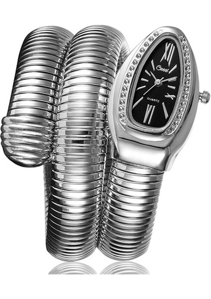 12 Benzersiz Yılan Şekilli Kadın Saatleri Rhinestone Moda Lüks Marka Bayanlar Izle Elmas Yılan Bilezik Izle Kız (Yurt Dışından)