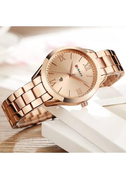 Rg W Kutusu Kadın Saatler Curren Altın Izle Lüks Marka Bayanlar Çelik Bayan Bilezik Saatler Kadın Saat Relogio Feminino Montre Femme (Yurt Dışından) fiyatları