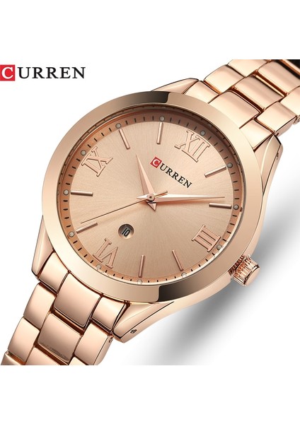 Rg W Kutusu Kadın Saatler Curren Altın Izle Lüks Marka Bayanlar Çelik Bayan Bilezik Saatler Kadın Saat Relogio Feminino Montre Femme (Yurt Dışından) fırsatları