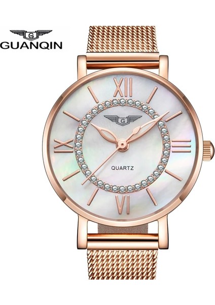 Beyaz Altın 1 Guanqın Marka Kadın Elbise Saatler Kadın Bayanlar Saatler Altın Izle Montre Femme Kadın Moda Paslanmaz Çelik Bilezik Saatler (Yurt Dışından) fiyatları