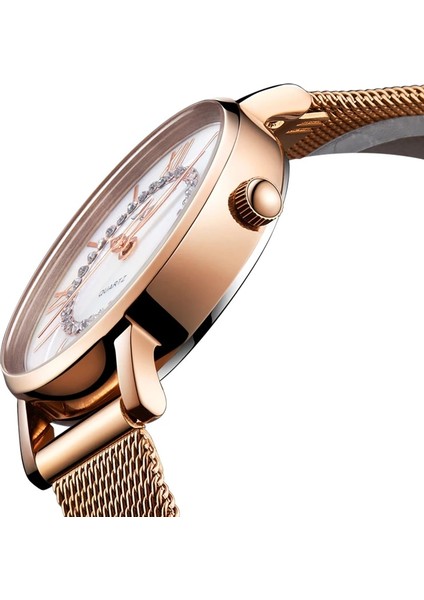 Beyaz Altın 1 Guanqın Marka Kadın Elbise Saatler Kadın Bayanlar Saatler Altın Izle Montre Femme Kadın Moda Paslanmaz Çelik Bilezik Saatler (Yurt Dışından) fırsatları