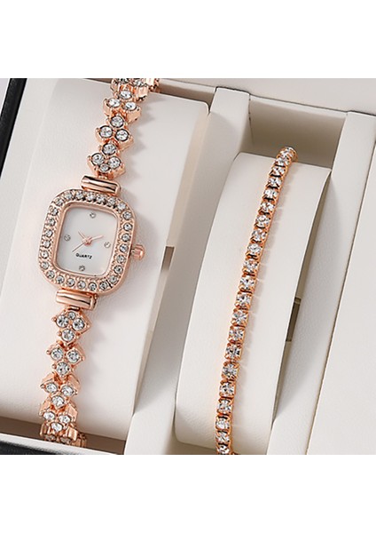 Gümüş Ekle Bilezikler Lüks Işıltılı Kadın Çelik Bileklik Saat Moda Kare Kabuk Yüz Tasarımı Lüks Bayan Kuvars Saatler Pırlantalı Saat (Yurt Dışından) fiyatları