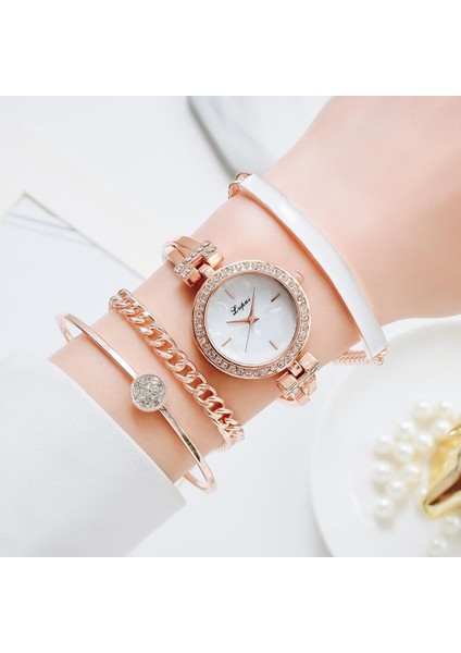 1 Adet Gümüş Saat Lvpai Marka Lüks Gül Altın Elmas Kadın Bilezik Saatler Moda Kuvars Saatler Bayanlar Rahat Kol Saati Seti Dropshiping (Yurt Dışından) modelleri