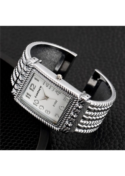 Gümüş Sıyah Cansnow Lüks Kadın Bilezik Saatler Moda Kuvars Izle Bileklik Kadınlar Için Hediye Elbise Kol Saati Relogio Feminino Reloj Mujer (Yurt Dışından) indirimleri