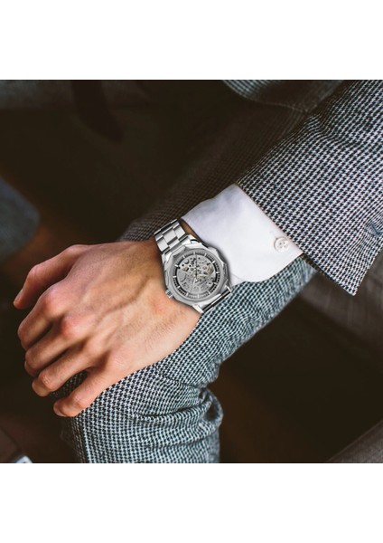 Bo Altın Sıyah Kazanan Resmi Otomatik Mekanik Saat Erkekler Gümüş Altın Üst Marka Lüks Paslanmaz Çelik Bant Iş Klasik Büyük (Yurt Dışından) indirimleri