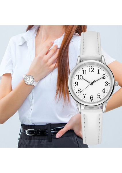 Mor 2023 Yeni Moda Kadın Saatler Basit Küçük Bayanlar Bilek Saatler Kadın Deri Kayış Bilezik Izle Kadın Relogio Feminino (Yurt Dışından) modelleri