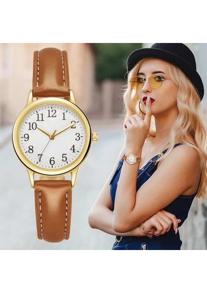 Mor 2023 Yeni Moda Kadın Saatler Basit Küçük Bayanlar Bilek Saatler Kadın Deri Kayış Bilezik Izle Kadın Relogio Feminino (Yurt Dışından) fırsatları