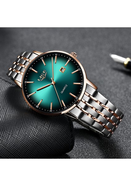 Mavi 2 Lıge Minimalist Erkek Saatleri Moda Ultra Ince Basit Iş Saati Paslanmaz Çelik Kemer Kuvars Erkek Saat Relogio Masculino (Yurt Dışından) indirimleri