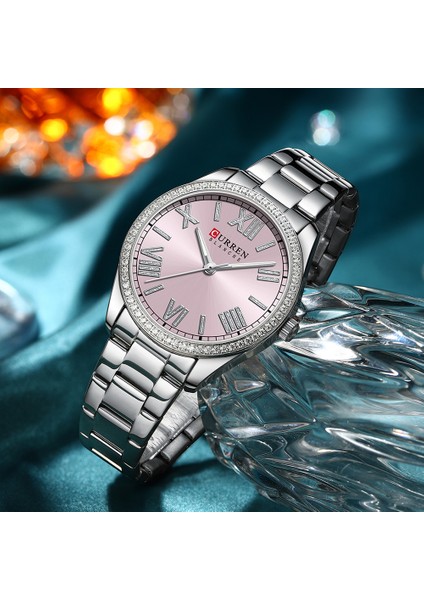 Altın Siyah Curren Yeni Lüks Kuvars Bayanlar Bileklik Saat Taklidi Kadran Zarif Aydınlık Işaretçi Paslanmaz Çelik Saat Relogio Feminino (Yurt Dışından) modelleri