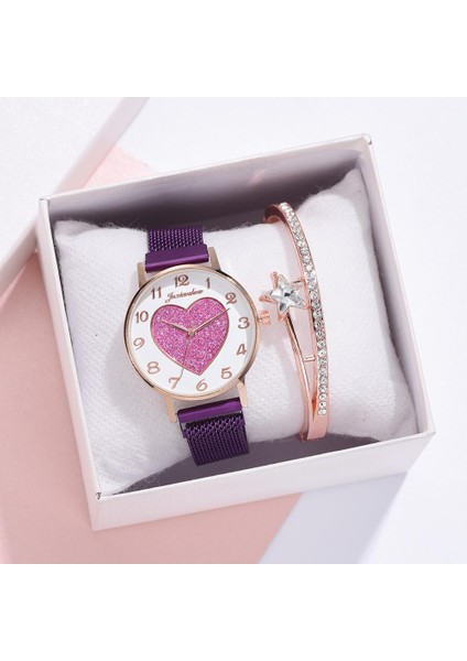 Gümüş 2020 Yeni Marka Kalp Şeklinde Kadın Izle Moda Zarif Mıknatıs Kuvars Altın Bayanlar Kol Saati Lüks Bilezik Saatler Saat Hediye (Yurt Dışından) indirimleri