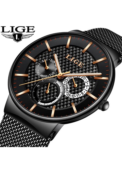 Gümüş Beyaz Lıge Moda Erkek Saatler Top Marka Lüks Kuvars Izle Erkekler Casual Ince Örgü Çelik Tarihi Su Geçirmez Spor Saat Relogio Masculino (Yurt Dışından) fiyatları