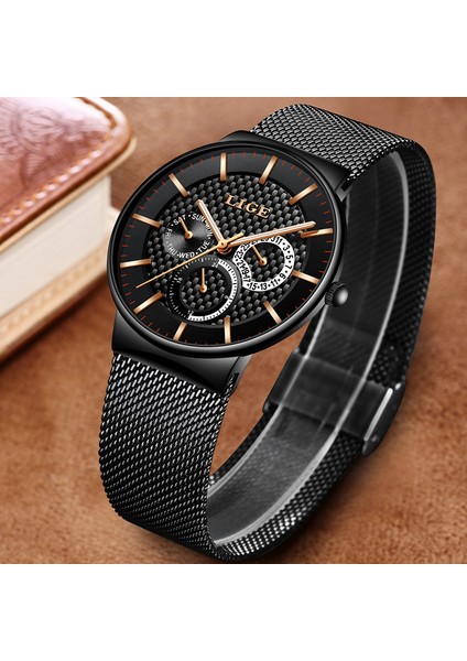 Gümüş Beyaz Lıge Moda Erkek Saatler Top Marka Lüks Kuvars Izle Erkekler Casual Ince Örgü Çelik Tarihi Su Geçirmez Spor Saat Relogio Masculino (Yurt Dışından) fırsatları