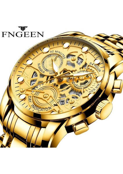 4088-3 Izle Erkekler Otomatik Kuvars Saat Altın Vintage Adam Saat Bileği Erkekler Için Saatler (Yurt Dışından) fiyatları
