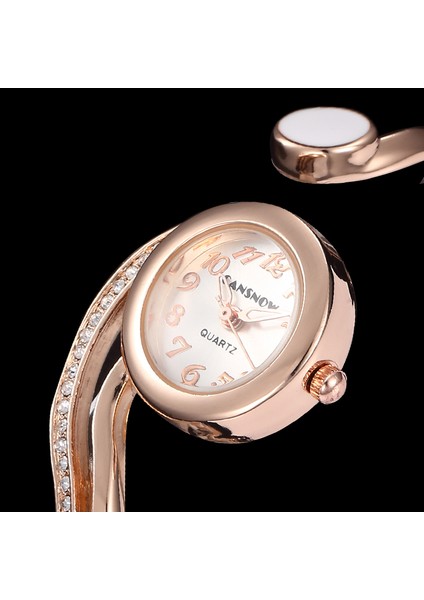 Yuvarlak Gümüş Relogio Feminino Moda Gül Altın Kadın Bileklik Bileklik Saatler Lüks Paslanmaz Çelik Taklidi Bayanlar Takı Saat Saat (Yurt Dışından) modelleri