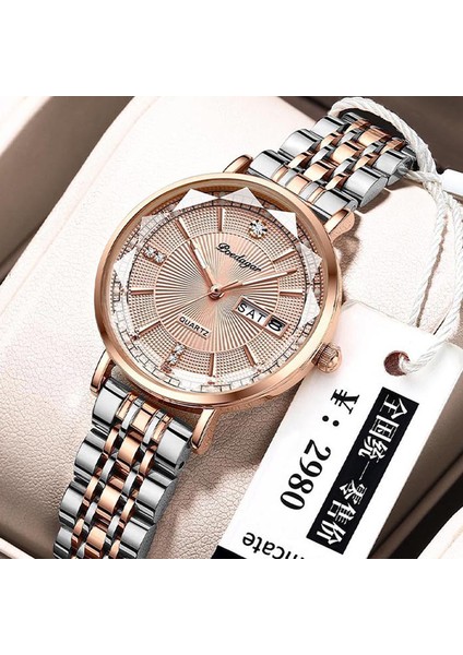 Çelik Siyah Lüks Kristal Kadın Bilezik Saatler Üst Marka Moda Elmas Bayanlar Kuvars Izle Çelik Kadın Kol Saati Montre Femme Relogio (Yurt Dışından) modelleri