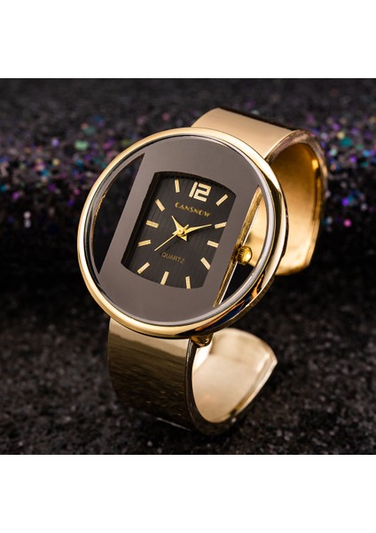 Altın Gri Yeni Moda Kadın Bilezik Izle Lüks Marka Gümüş Altın Kuvars Kol Saati Saat Bayanlar Elbise Relógio Montre Femme Reloj Mujer (Yurt Dışından)