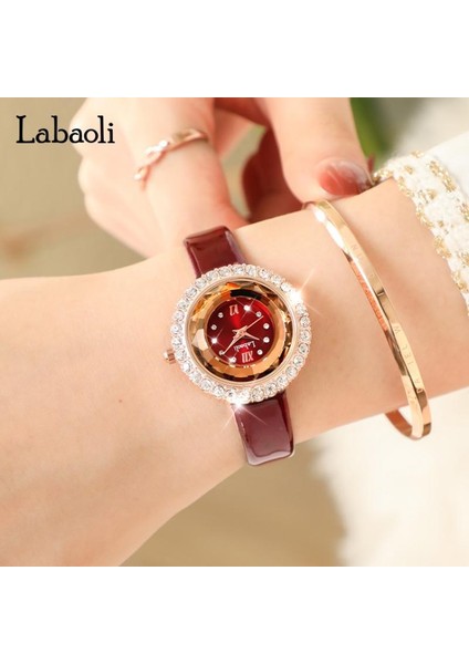 P Marka Kristal Rahat Yeni Lüks Moda Bilezik Izle Kadınlar Bayanlar Için Taklidi Kol Saati Relogio Feminino Reloj Mujer (Yurt Dışından)