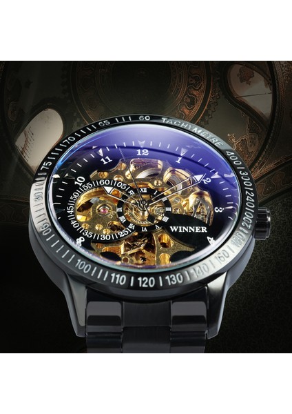 Bo Altın Beyaz 2021 Yeni Kazanan Lüks Spor Saat Otomatik Izle Saatler Askeri Erkekler Mekanik Kol Saatleri Relogio Montre Marka (Yurt Dışından) fırsatları