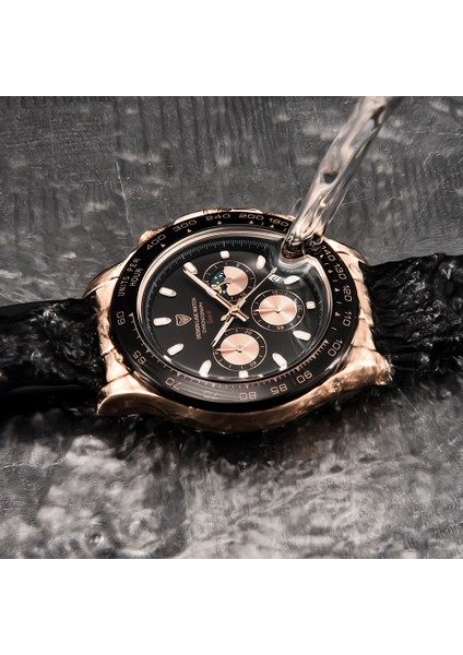 Rose 2022 En Iyi Lıge Marka Lüks Erkek Saatler Moda Iş Su Geçirmez Kuvars Izle Erkekler Için Günlük Spor Chronograph Montre Homme (Yurt Dışından)