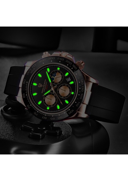 Rose 2022 En Iyi Lıge Marka Lüks Erkek Saatler Moda Iş Su Geçirmez Kuvars Izle Erkekler Için Günlük Spor Chronograph Montre Homme (Yurt Dışından)