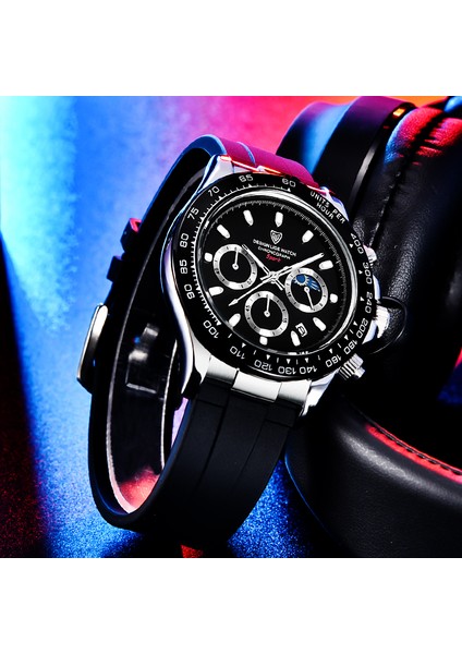 Gül Altın Lıge Erkekler Saatler Top Marka Lüks Panda Izle Spor Chronograph Moda Erkek Kuvars Kol Saati 30 M Su Geçirmez Aydınlık Tarih Saat (Yurt Dışından) modelleri