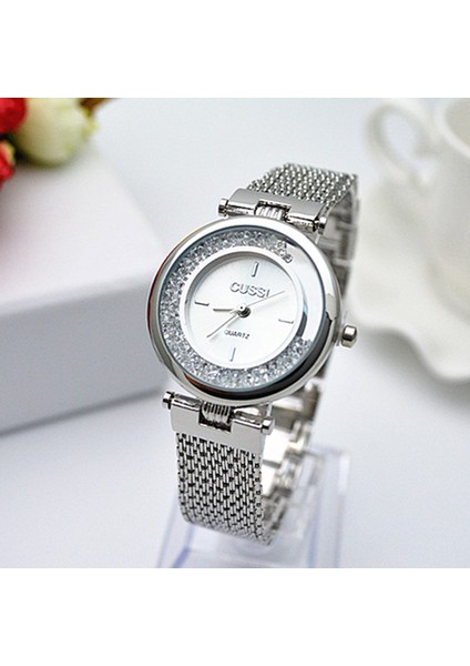 Altın Cussı Üst Marka Lüks Altın Bilek Saatler Elmas Taklidi Bilezik Izle Kadın Saatler Moda Kadın Saatler Saat Relojes (Yurt Dışından)