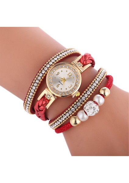 D Relogio Bilezik Saatler Kadın Wrap Etrafında Moda Bilezik Moda Elbise Bayanlar Kadının Kol Saati Relojes Mujer Saat Hediye Için (Yurt Dışından) fırsatları