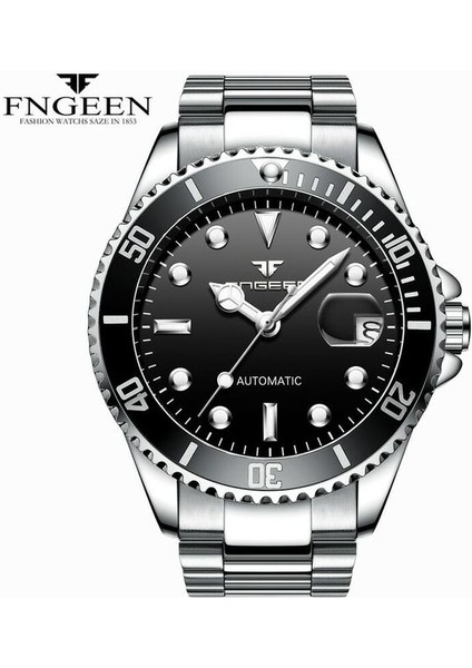 Çelik Siyah Kanvas Ordu Yeşil Erkekler Otomatik Saatler Mekanik Askeri Spor Saat Moda Naylon Bant Adam Kol Saati Marka Erkek Relogio (Yurt Dışından)