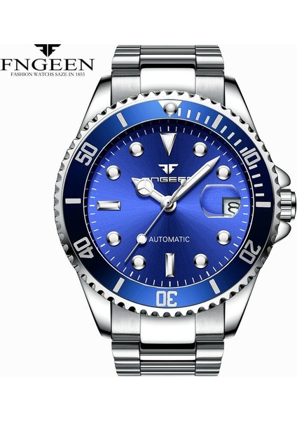 Çelik Siyah Kanvas Ordu Yeşil Erkekler Otomatik Saatler Mekanik Askeri Spor Saat Moda Naylon Bant Adam Kol Saati Marka Erkek Relogio (Yurt Dışından) modelleri