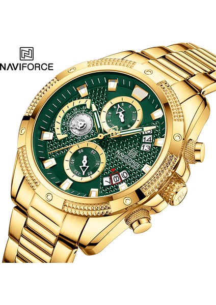 GB Navıforce 2022 Yeni Erkekler Için Izle Lüks Altın Moda Kuvars Saat Analog Kronograf Spor Su Geçirmez Paslanmaz Çelik Kol Saati (Yurt Dışından) modelleri