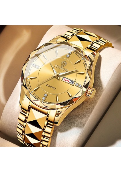 Slv Altın Mavi Kutu Binbond Iş Altın Izle Erkekler Için Lüks Orijinal Su Geçirmez Paslanmaz Çelik Altın Erkek Kol Saatleri Relogio Masculino 2022 (Yurt Dışından) fiyatları