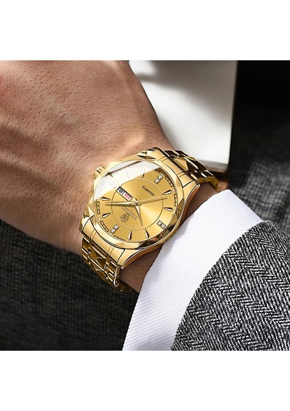 Slv Altın Mavi Kutu Binbond Iş Altın Izle Erkekler Için Lüks Orijinal Su Geçirmez Paslanmaz Çelik Altın Erkek Kol Saatleri Relogio Masculino 2022 (Yurt Dışından) modelleri