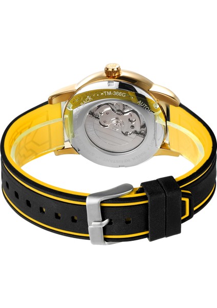 Kırmızı 2021 Yeni Forsınıng Erkekler Mekanik Spor Saat Kauçuk Kayış Kendinden Sarmalı Saat FSG8203 (Yurt Dışından) modelleri