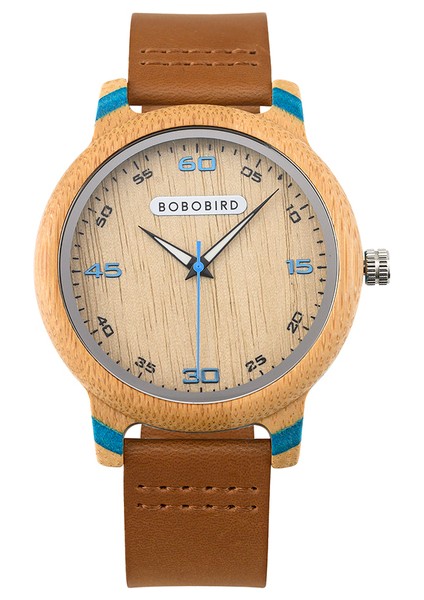 GT048-2A Çift Saatleri Bobo Bırd Ahşap Izle Erkekler Bambu Relogio Masculino Bayanlar Kol Saati Deri Band Silikon Kayış ile Büyük Hediye (Yurt Dışından)