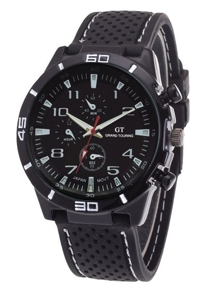 Beyaz Silikon Spor Araba Izle Moda Askeri Su Geçirmez Saatler Spor Analog Erkek Kuvars Izle Saat Saat Relogio Masculino (Yurt Dışından)